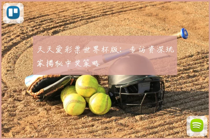 天天爱彩票世界杯版：专访资深玩家揭秘中奖策略