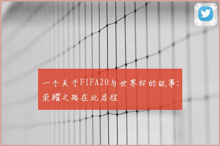 一个关于FIFA20与世界杯的故事:荣耀之路在此启程
