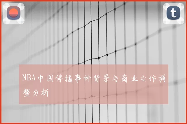 NBA中国停播事件背景与商业合作调整分析