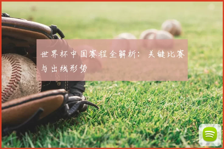 世界杯中国赛程全解析：关键比赛与出线形势
