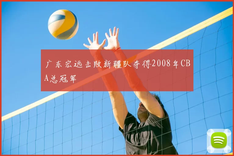 广东宏远击败新疆队夺得2008年CBA总冠军